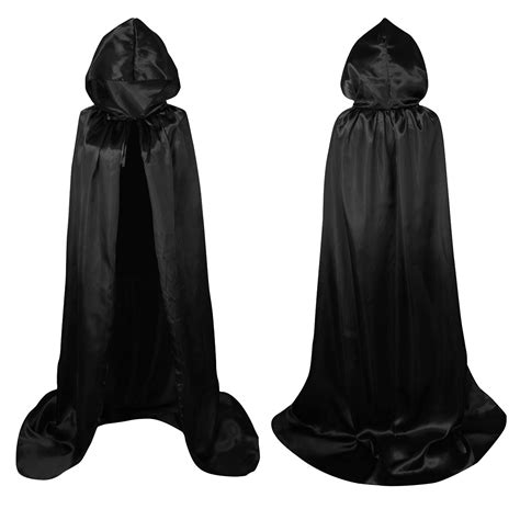 black halloween cape with hood